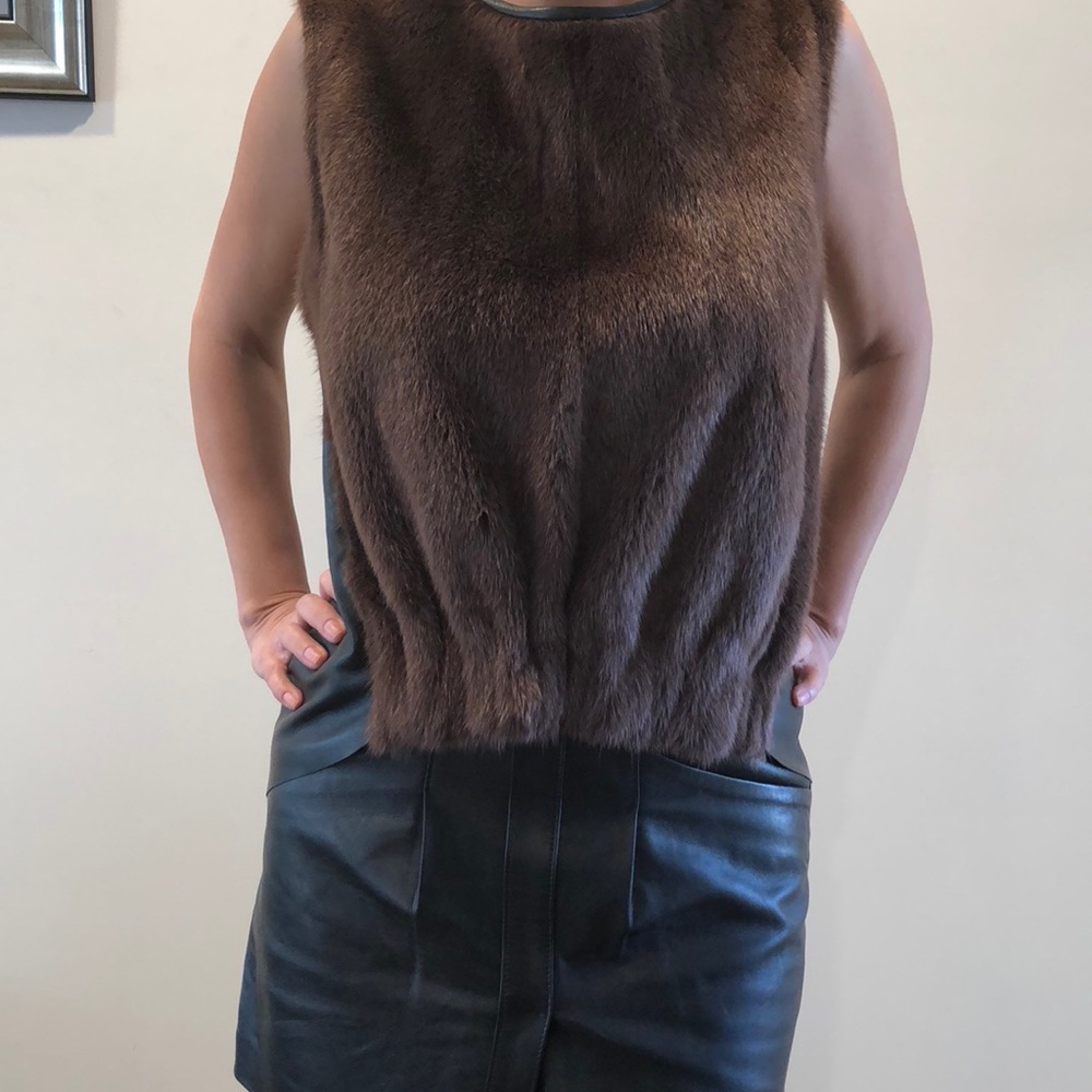 Real mink top